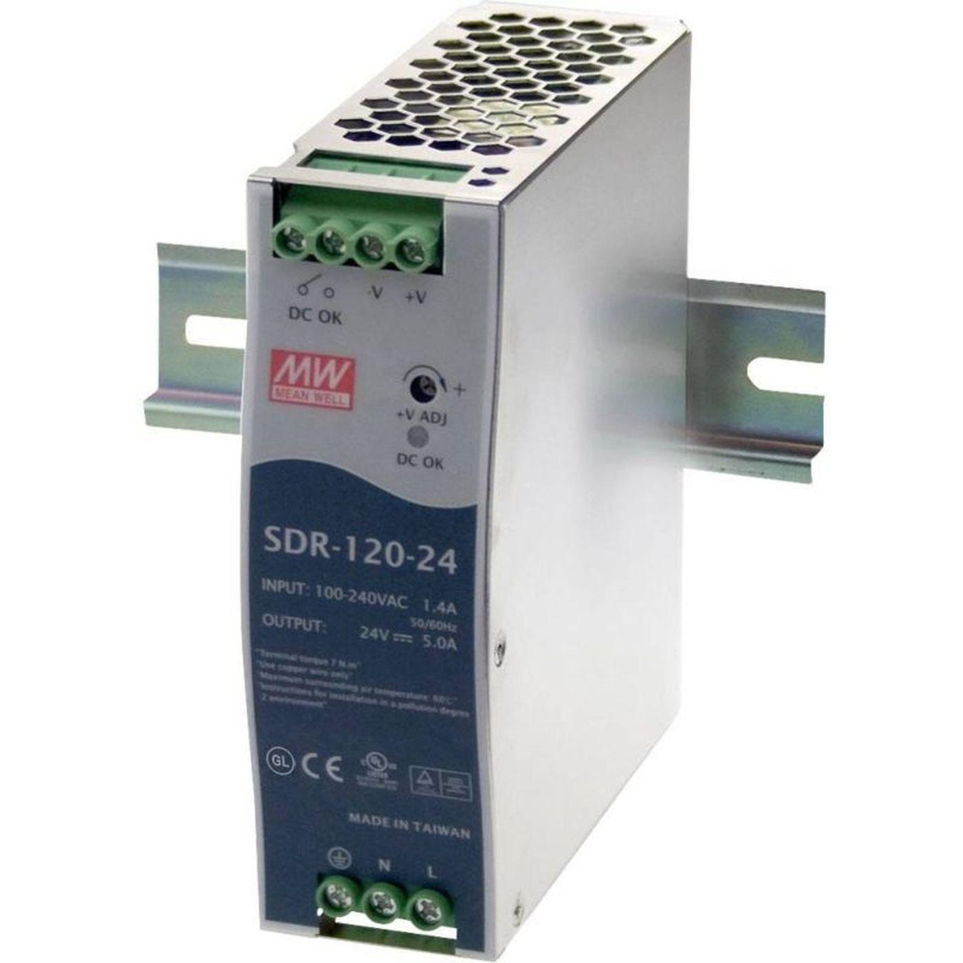 SDR-120-24 120W 24V 5A Din Rail power supply