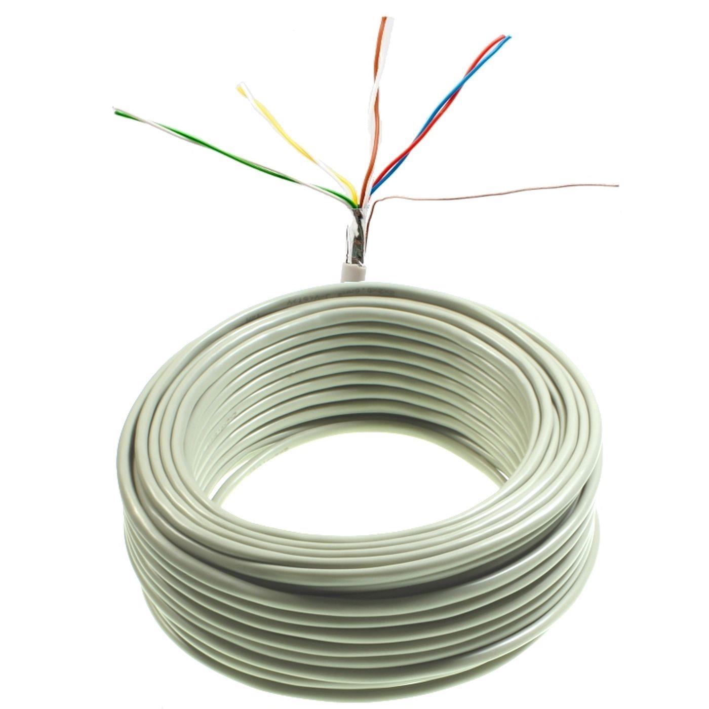 25m Telephone cable 4x2x0,6mm JYSTY 8 Wires ISDN Telecommunication cable Installation Cable J-Y(ST)Y