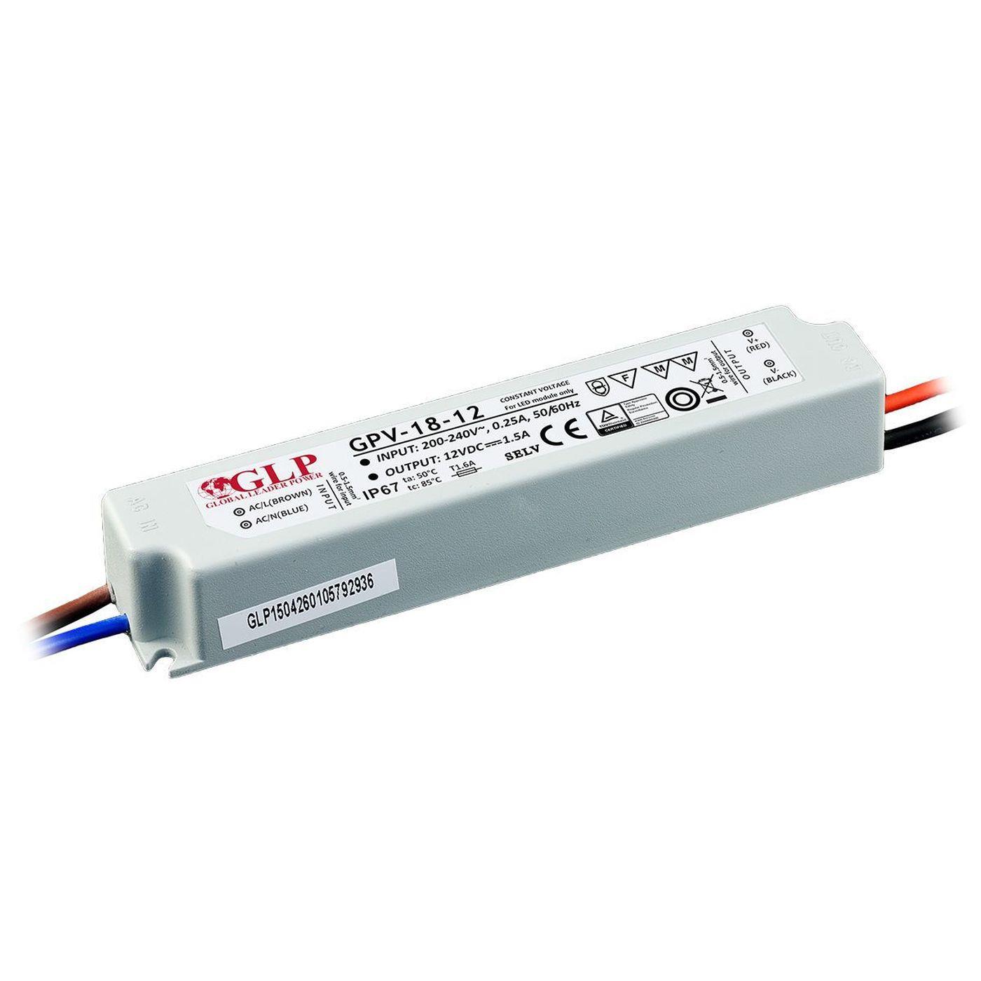 GPV-18-24 18W 24V 0,75A LED Netzteil Trafo Treiber IP67