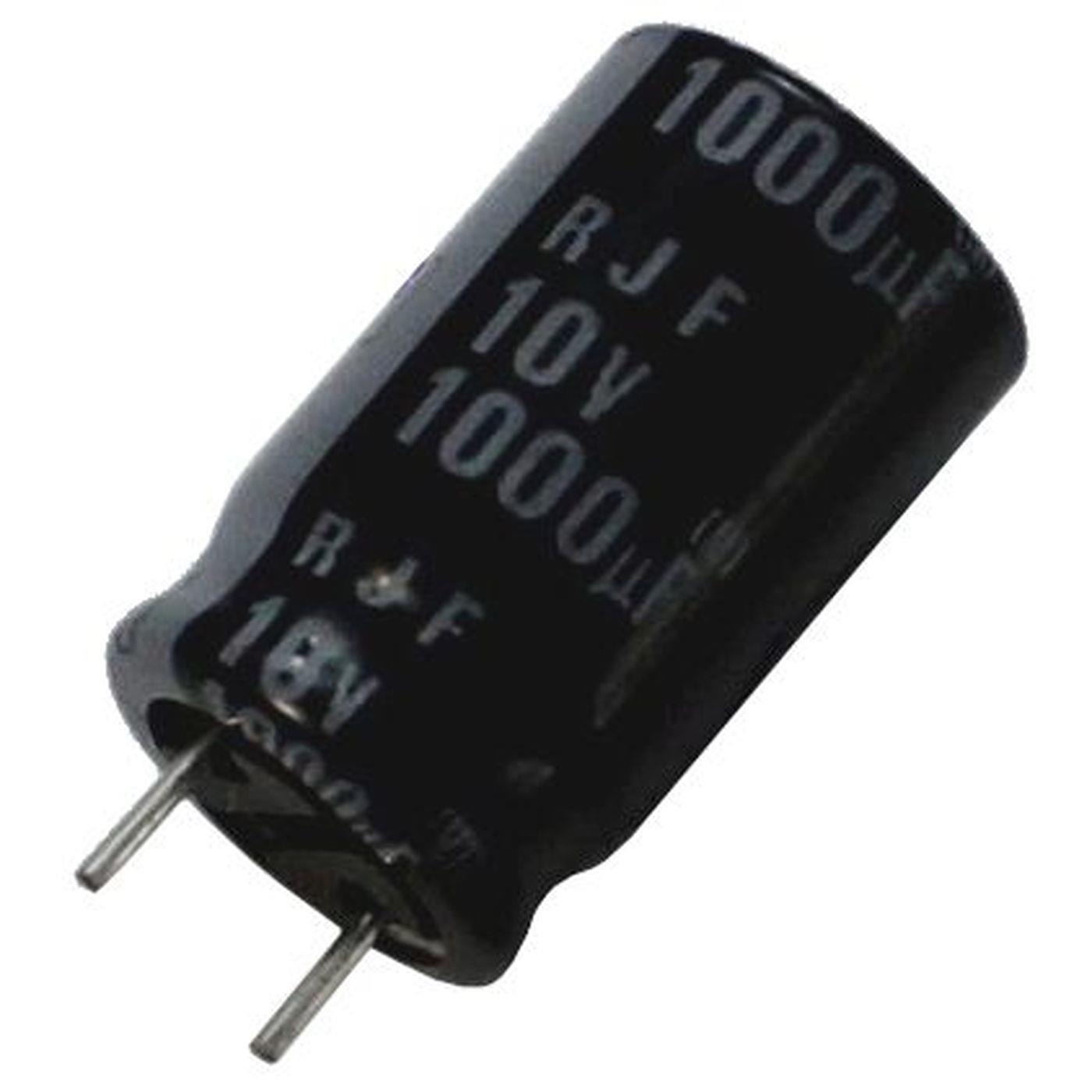 Elko Kondensator Radial 1000µF 10V 105°C RJF-10V102MH4#-F27 d10x16mm 1000uF