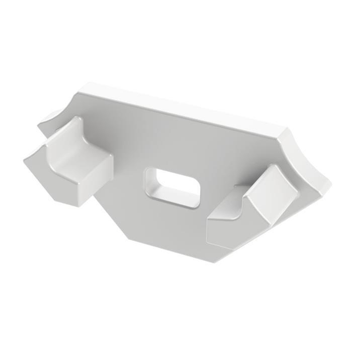 End cap for Lumonic Type C LED profiles Holder Plastic White