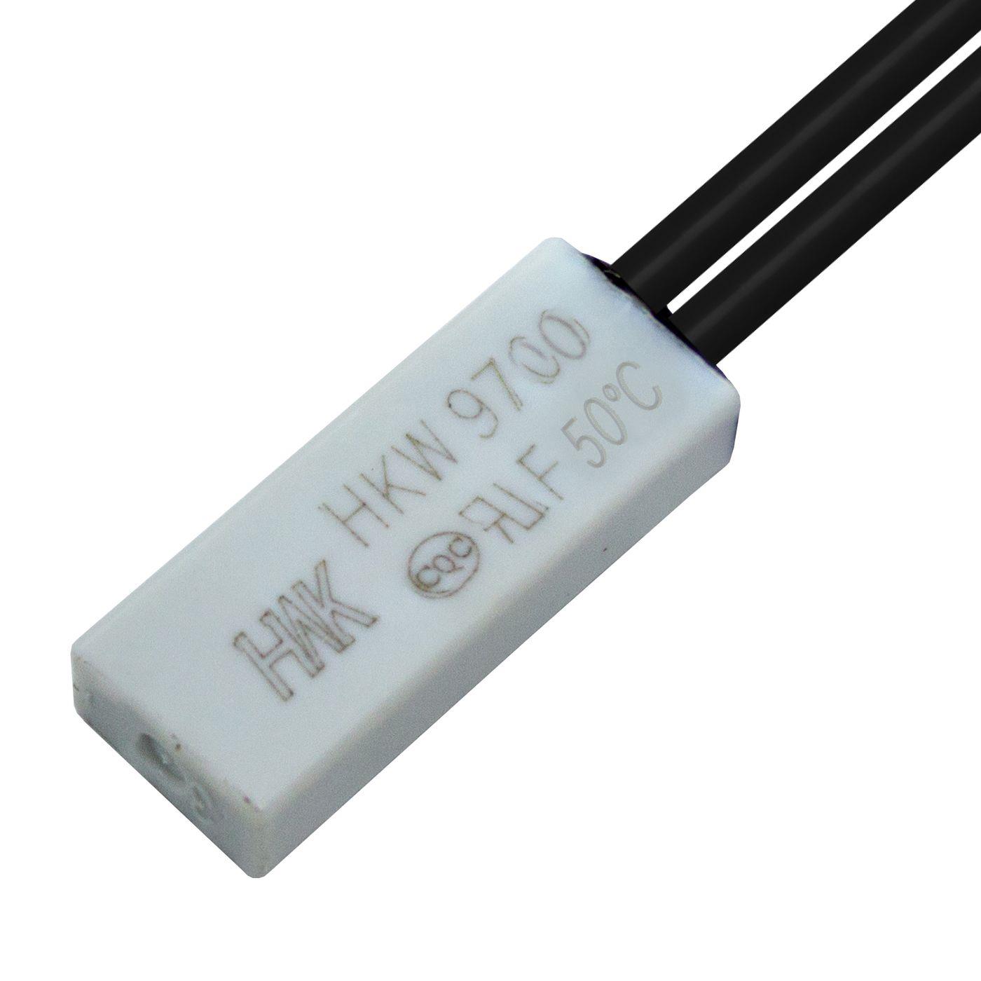 Thermal switch 50°C NC contact 250V 5A Cable Temperature switch thermostat Bimetal Thermal protection