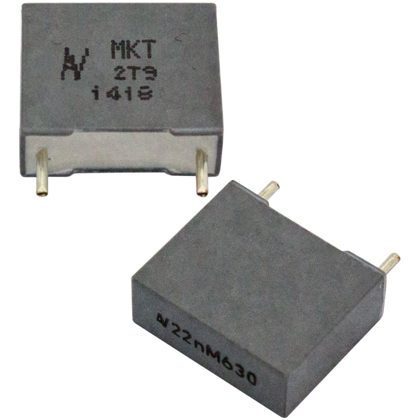 MKT Folien Kondensator Radial 0,022µF 630V DC Arcotronics R60PF2220ZB30M 22nF