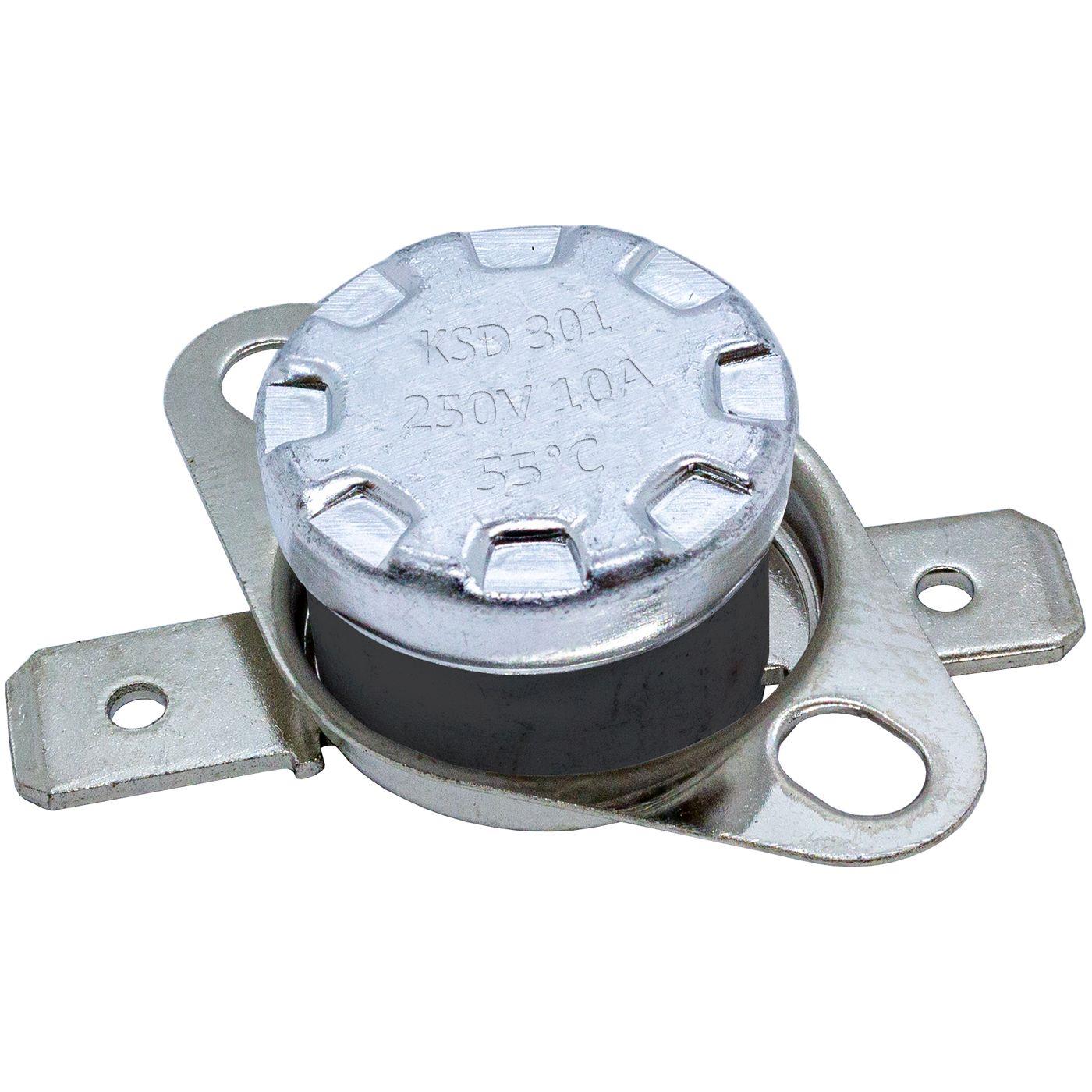 Thermal switch 55°C NO contact 250V 10A Temperature switch thermostat KSD301 Bimetal Thermal protection