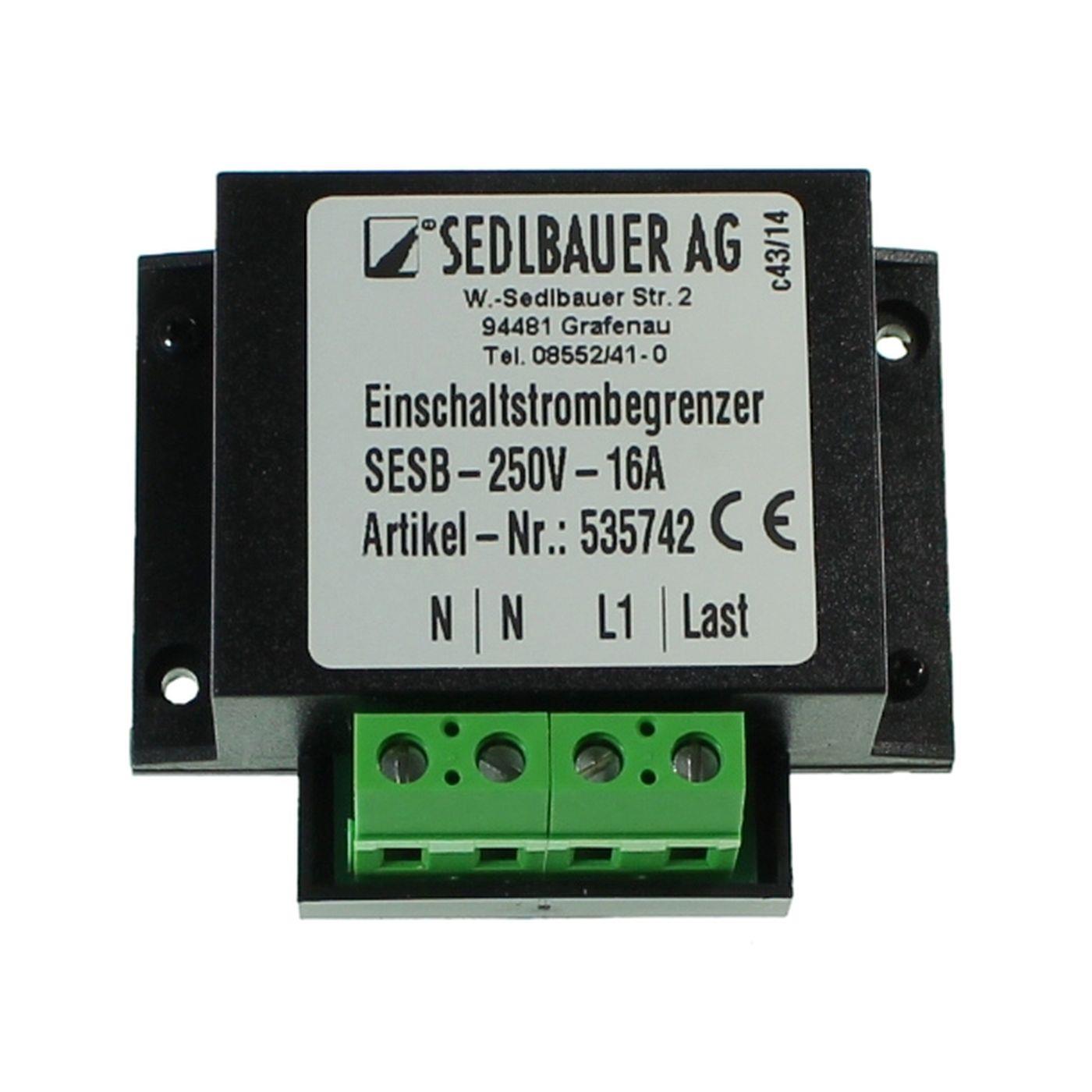 Einschaltstrombegrenzer 230V 16A für Transformatoren Netzteile LED Sedlbauer SESB-535742