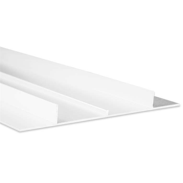 2m LED Profil TBP10 Weiß 152,5x14,8mm Aluminium Trockenbauprofil für 11mm LED Streifen