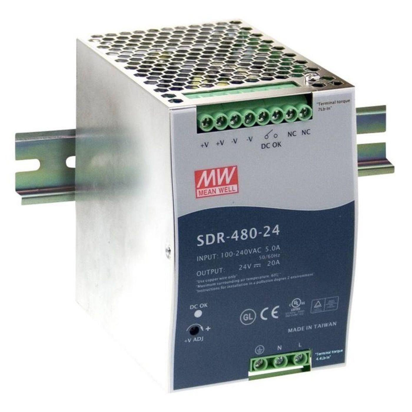 SDR-480-48 480W 48V 10A Hutschienen Netzteil