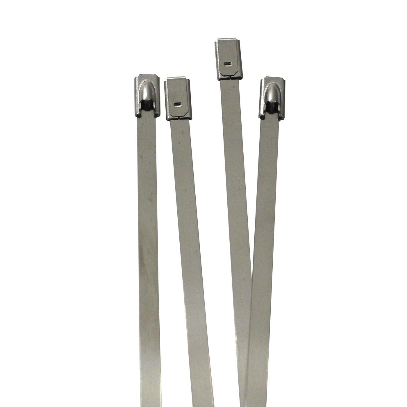 Edelstahl Kabelbinder 125 x 4,6mm 46kg Metall bis 500°C