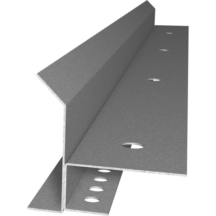 2m LED Drywall profile ADD for cove lighting 80mm Viewing leg Steel Zinc sheet