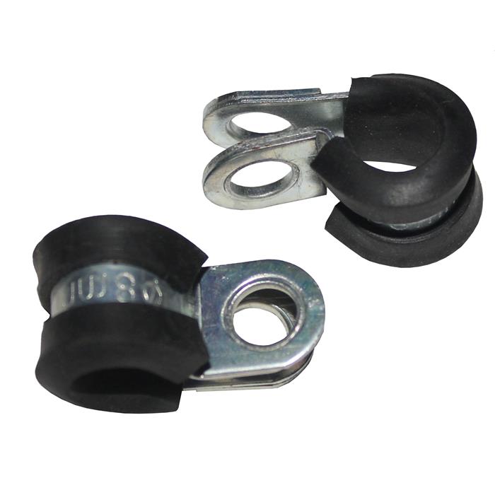 5x P-Clip Leitungsschelle mit Gummi 8mm Rohrschelle Halterungsschelle