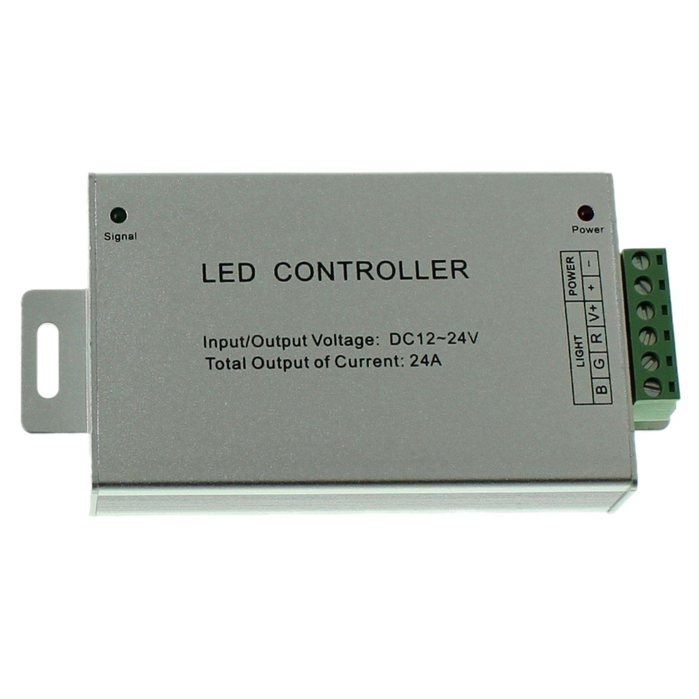 RGB LED 24Key Controller 12...24V 288W for colour changing strips 4-Pin