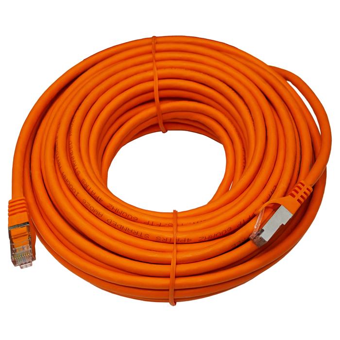 20m RJ-45 Netzwerkkabel Patchkabel CAT7 Orange S/UTP Ethernet DSL LAN CAT.7