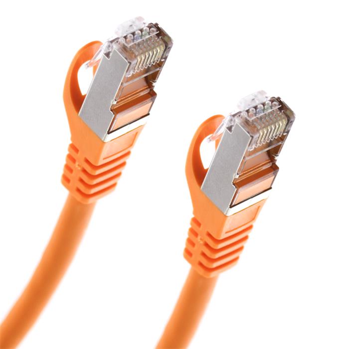 1,5m RJ-45 Netzwerkkabel Patchkabel CAT7 Orange S/UTP Ethernet DSL LAN CAT.7