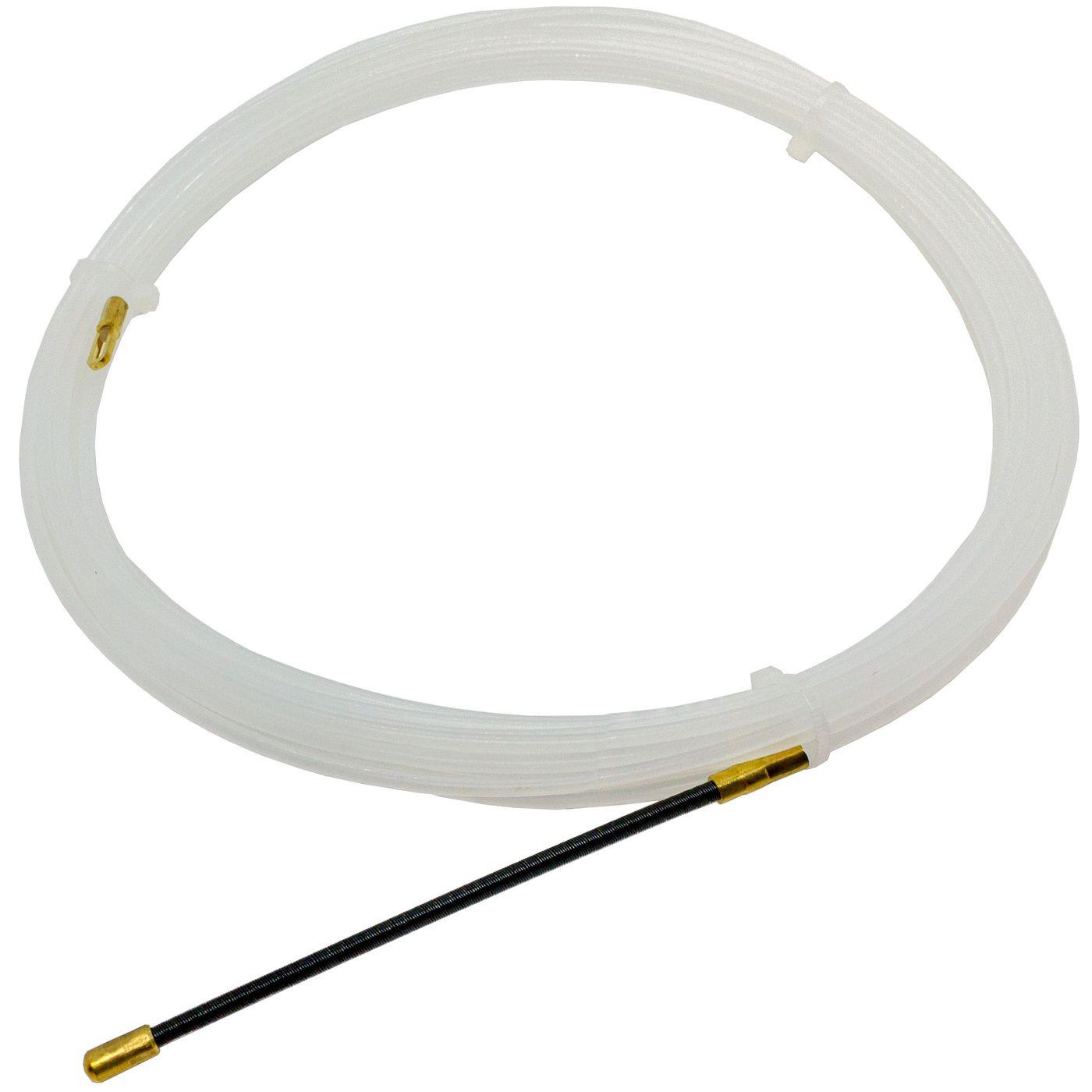 15m Cable pull-in aid 3mm Polyamide Nylon Pull wire with Guide spring Cable Retracting strap