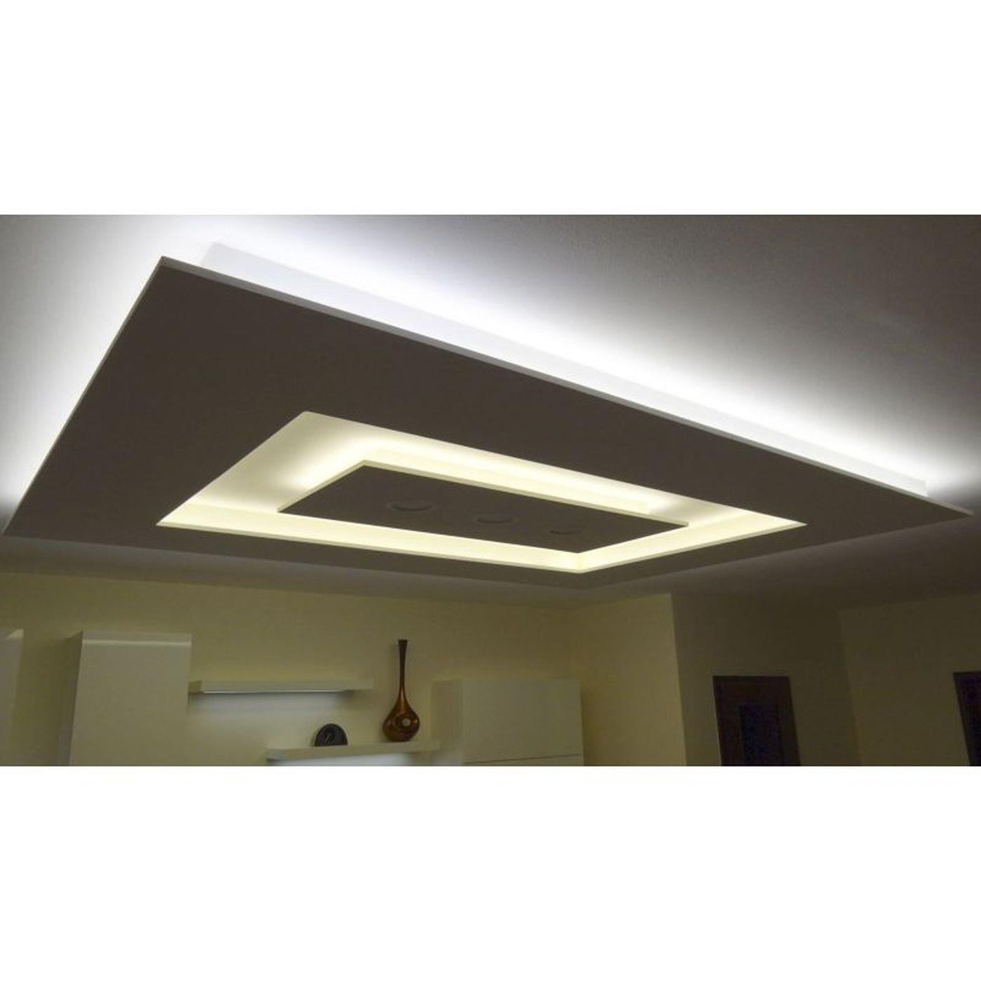 2m LED Drywall profile DSL for floating surfaces for Plasterboard Steel Zinc sheet