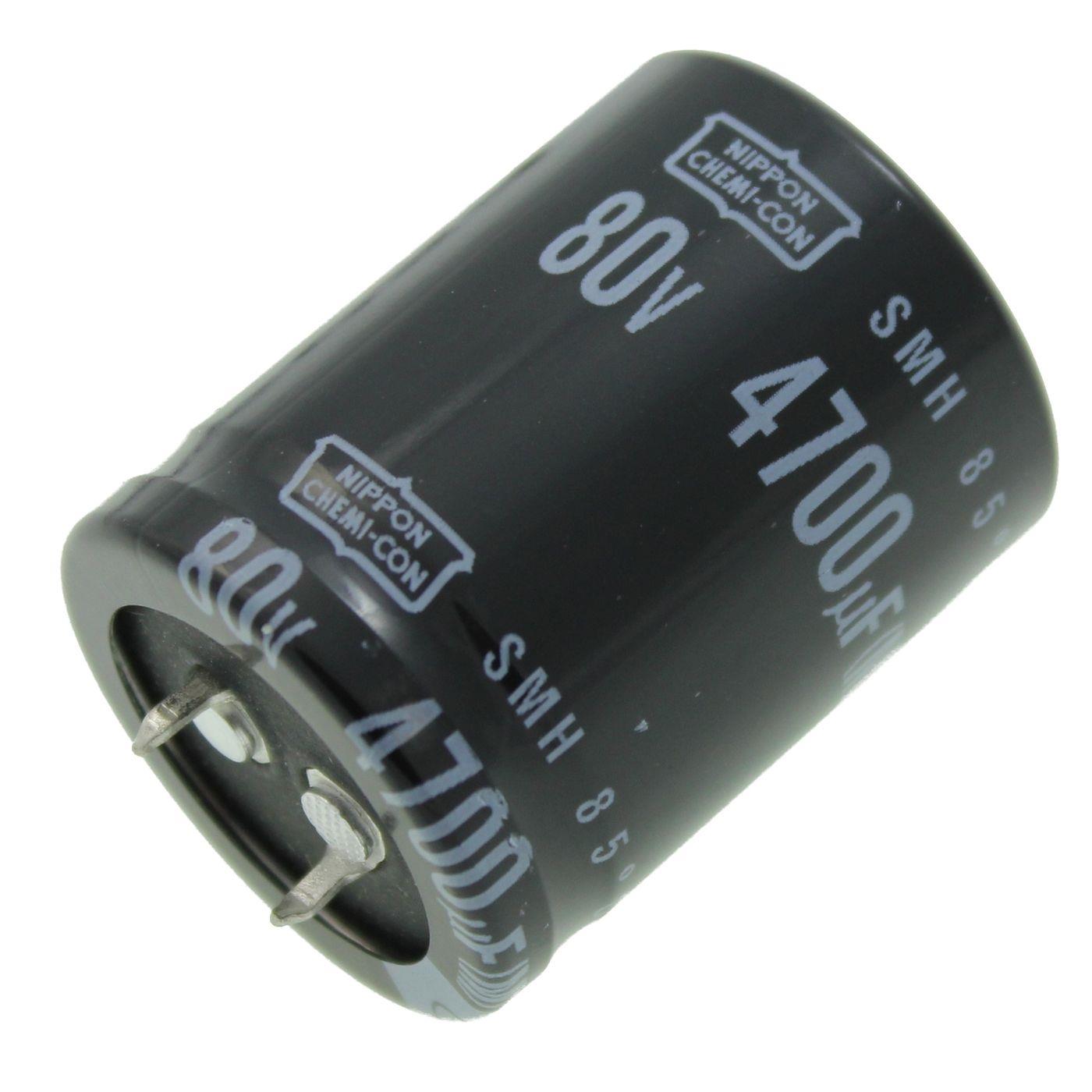 Snap-In Elko Kondensator Radial 4700µF 80V 85°C ESMH800VSN472MR40S d30x40mm 4700uF