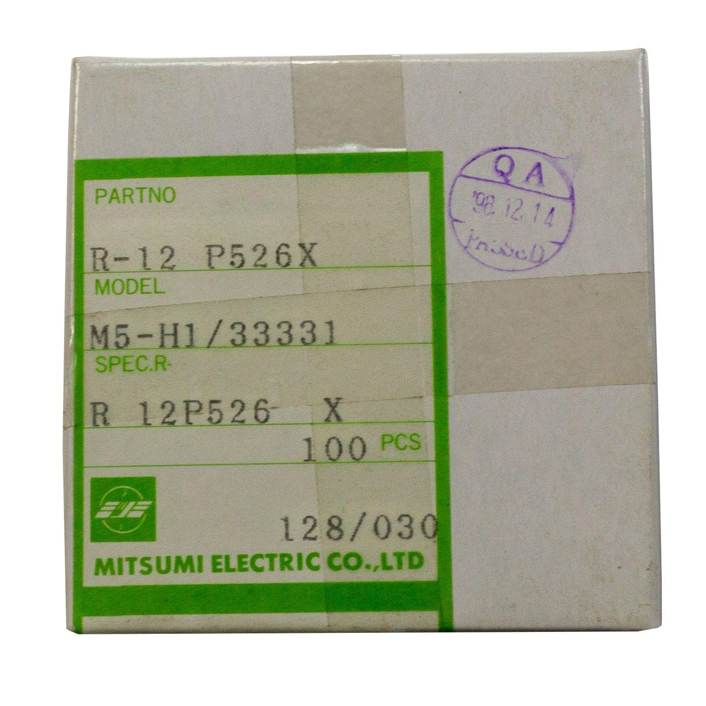 Adjustable Coil Radial 0,03…130µH 3…200MHz Mitsumi R-12 P526X
