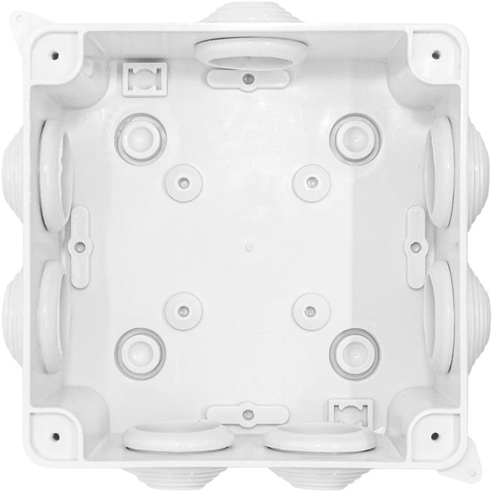 Junction box Surface-mounted IP65 100x100x70mm 7 Openings Junction box Waterproof White Junction socket Terminal
