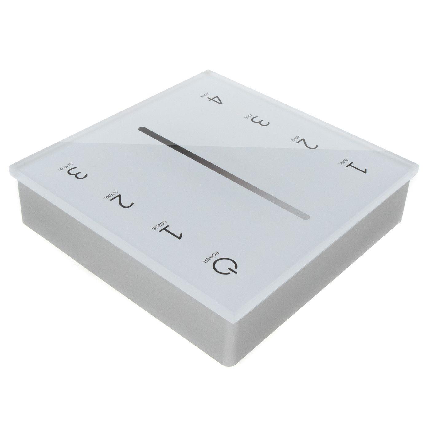 Elegance LED 4-Zone Wall Touch Panel Controller Radio 3V for single-colour LED strips 2-Pin