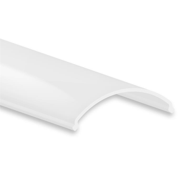 1m Cover C49 For profile NL10 20,8x6,3mm Plastic Opal satin finish