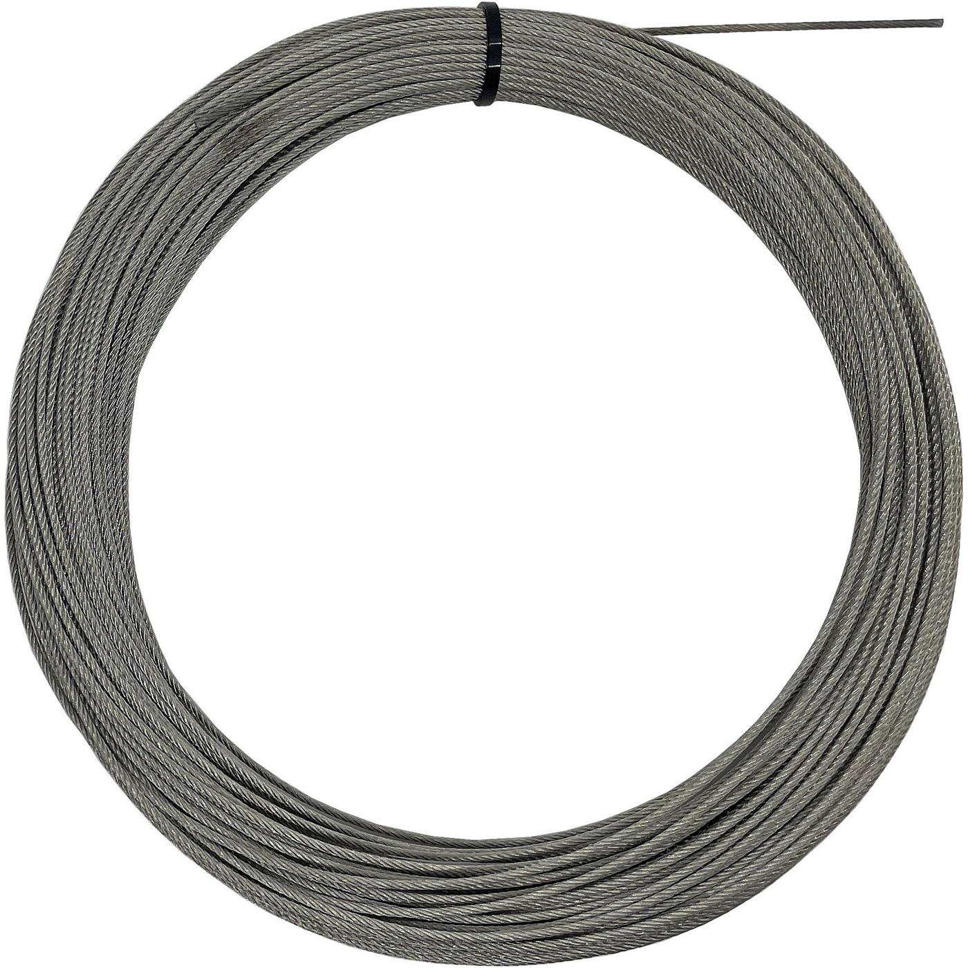 Wire rope 50m Stainless steel V4A 316 1,5mm 7x19 Ropes stainless for trellis systems