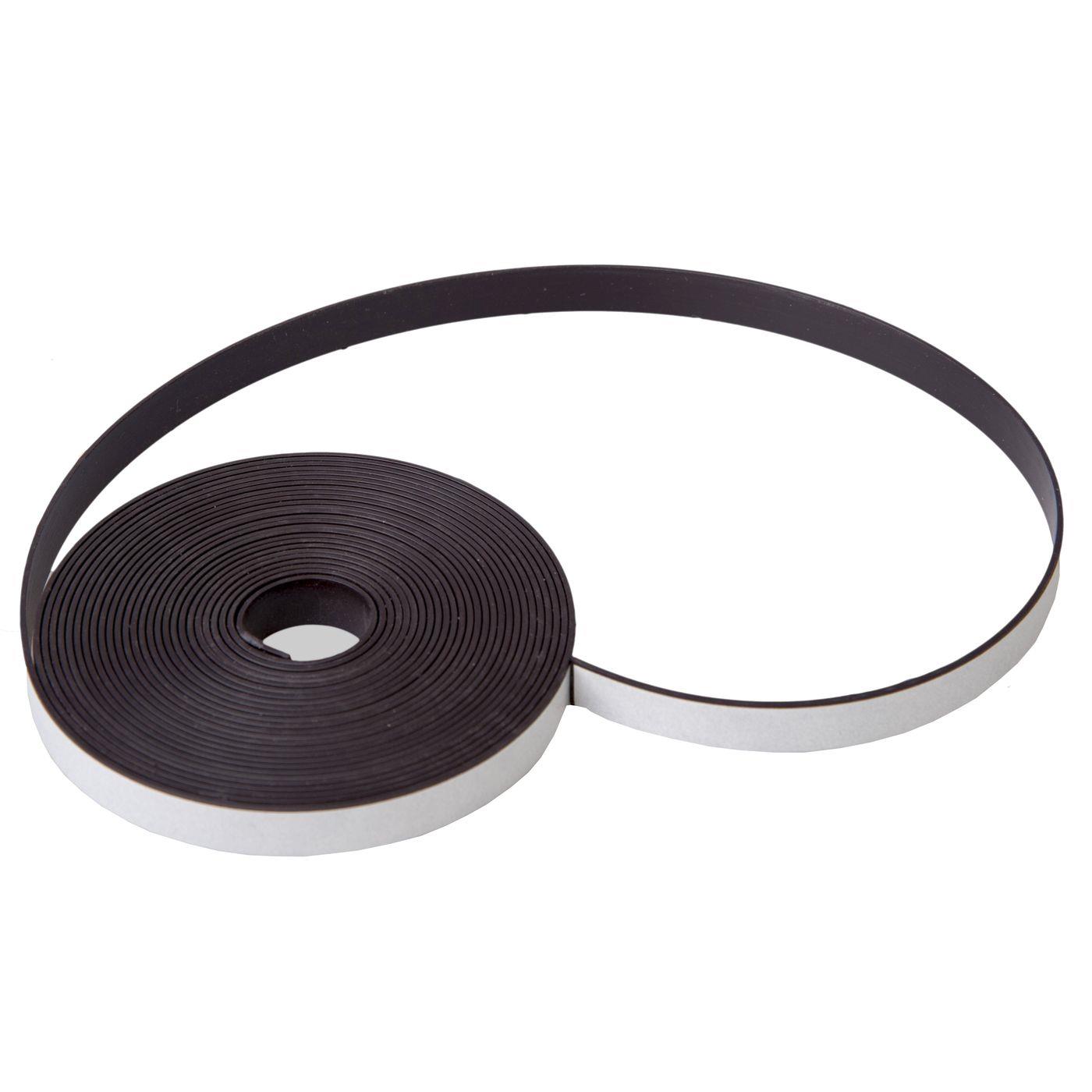 5m Anisotropes Mangetband Schwarz 1x10mm Magnetklebeband für LED Trockenbauprofile