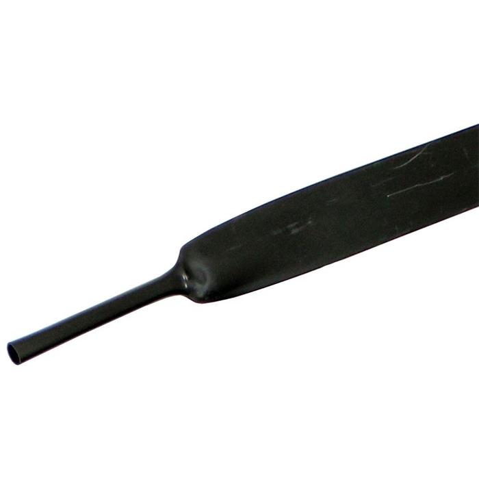 1m Heat shrink tubing 3:1 19 -> 6mm Black Flexible
