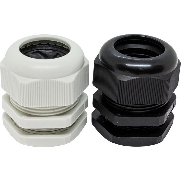 2x Cable gland M40 black IP67 metric 22-32mm