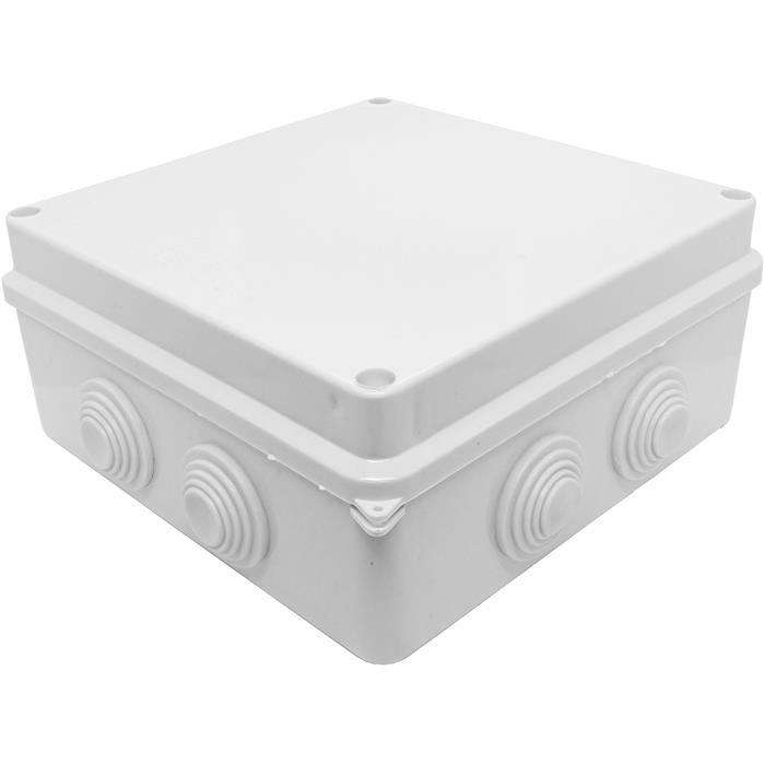 Verteilerdose IP65 150x150x70mm 8 Öffnungen Anschlussdose Weiß Klemmdose Verbindungsdose