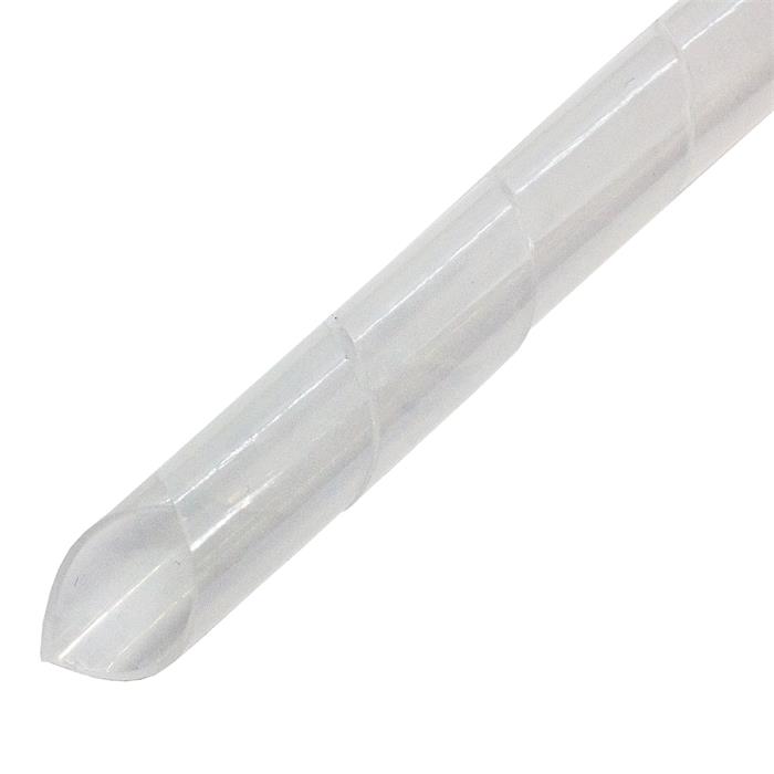 5m Spiralband 15mm (12-75mm) Kabelschlauch Transparent Flexibel Schlauch Schutz