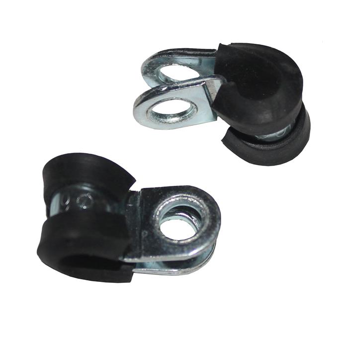 5x P-Clip Leitungsschelle mit Gummi 6mm Rohrschelle Halterungsschelle