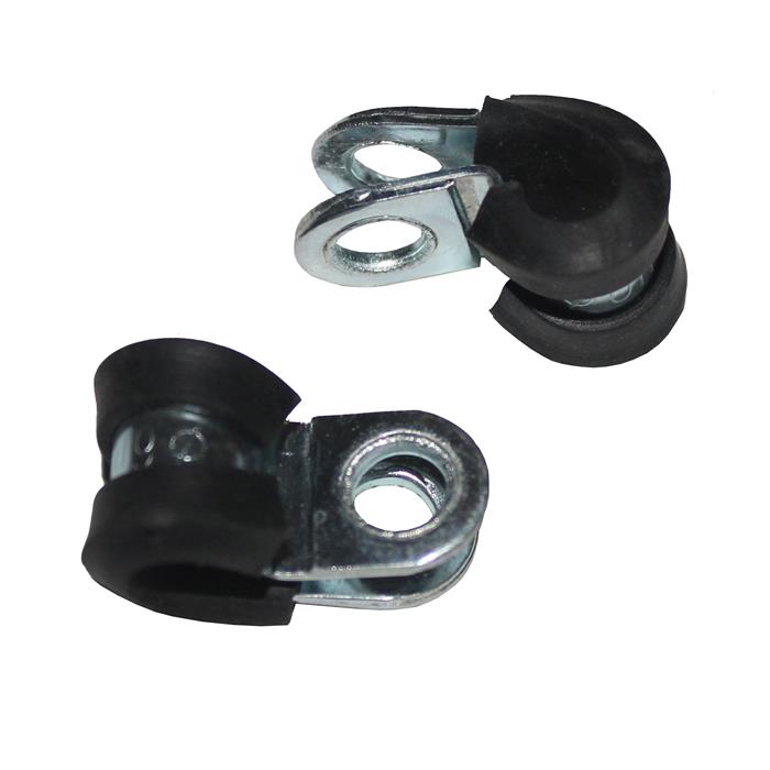 5x P-Clip Cable clamp with Rubber 6mm Pipe clamp Mounting clip