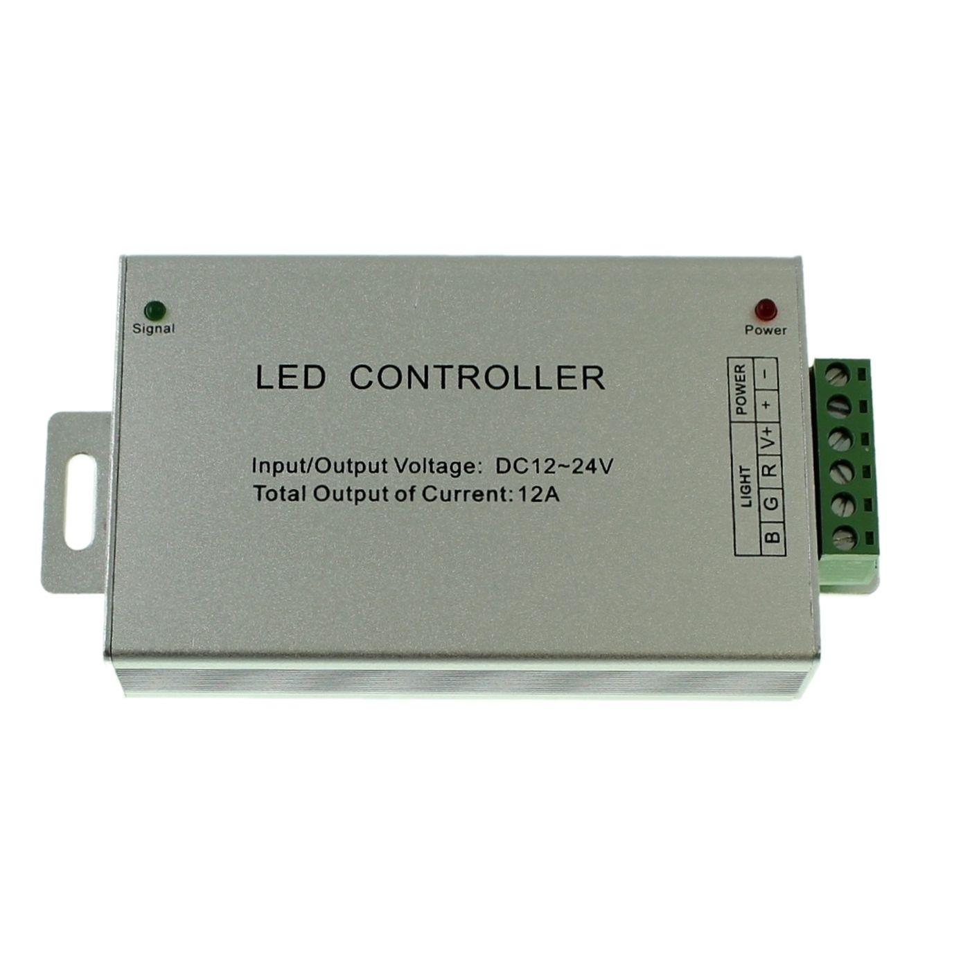 RGB LED RF 20Key Controller 12...24V 144W for colour changing strips 4-Pin