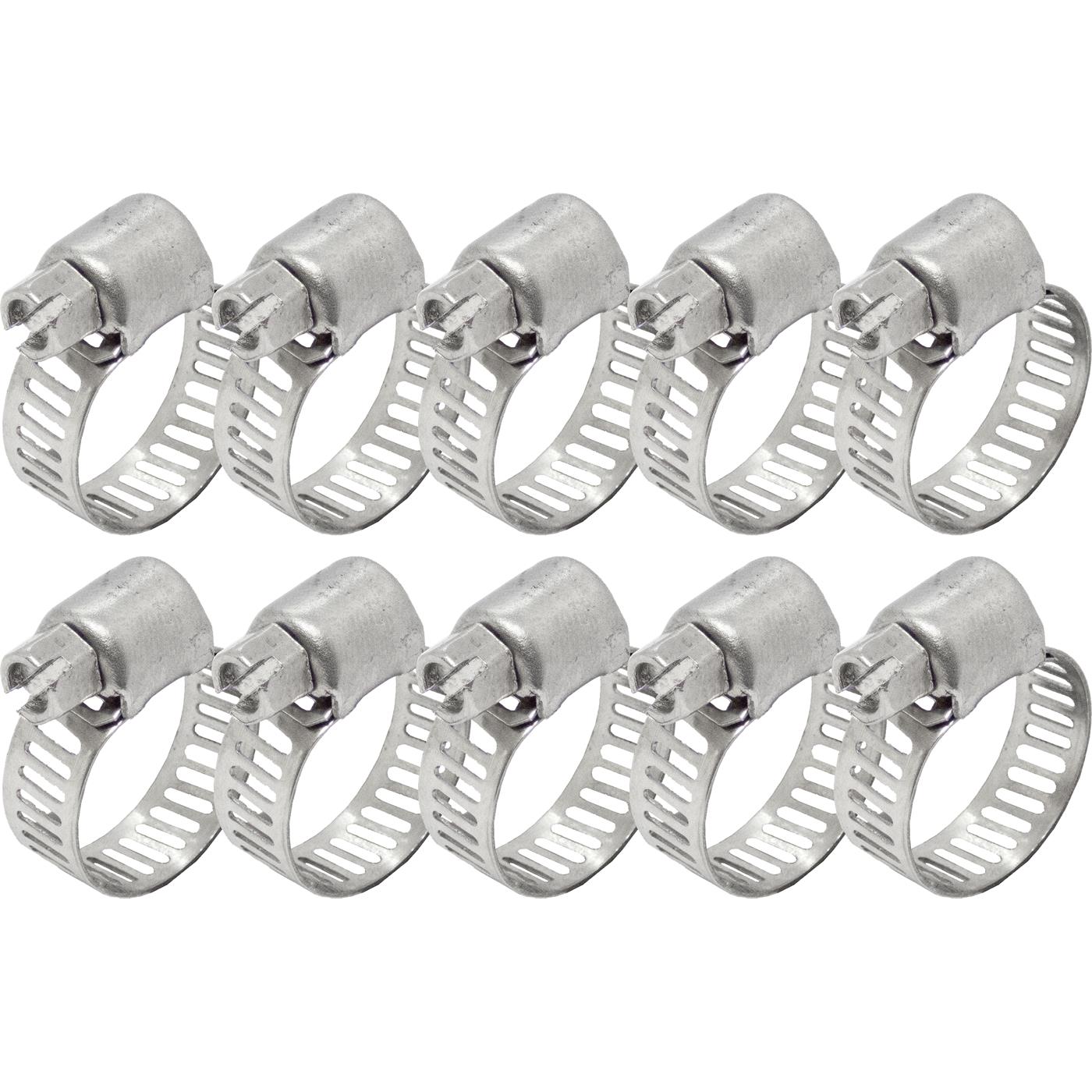 10x Hose clamp Stainless steel V4A 304 13-19mm Pipe clamp Hose clamp