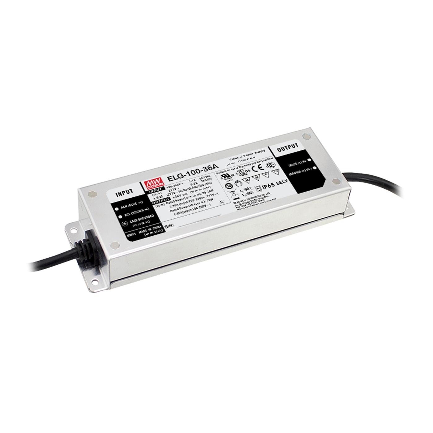 ELG-100-24A-3Y 96W 24V 4A LED power supply Transformer Driver IP65 Dimmable Potentiometer PWM