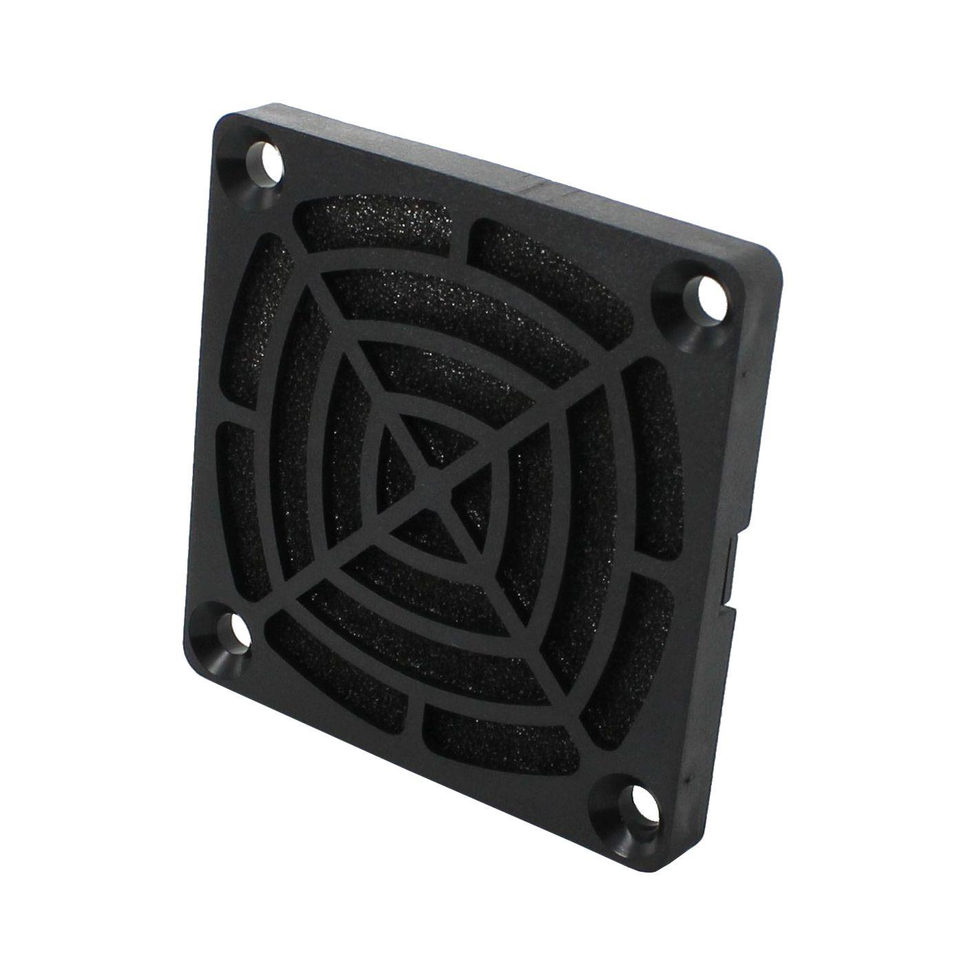 Fan grille + Dust filter 60x60mm 45ppi 3-part spin-on filter
