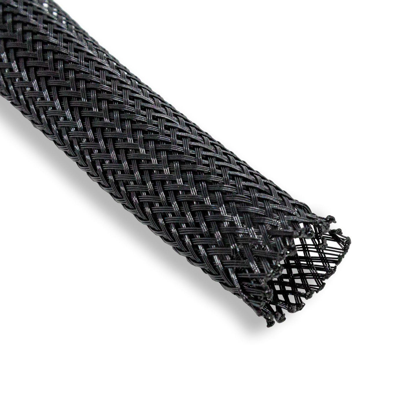 5m Gewebeschlauch 10mm (7-14mm) Geflechtschlauch Kabelschutz Polyester