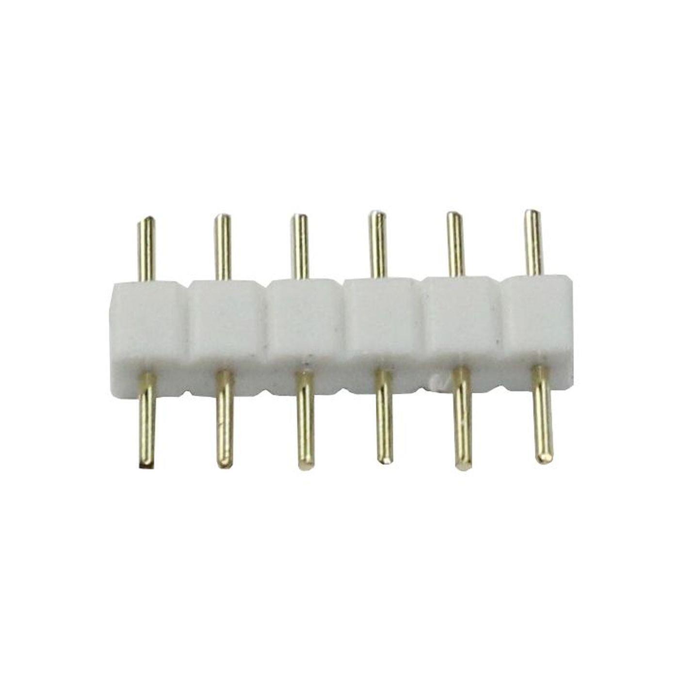 10x RGBW CCT LED Jumper 6 Pin Connector 15x3mm Adapter Coupling