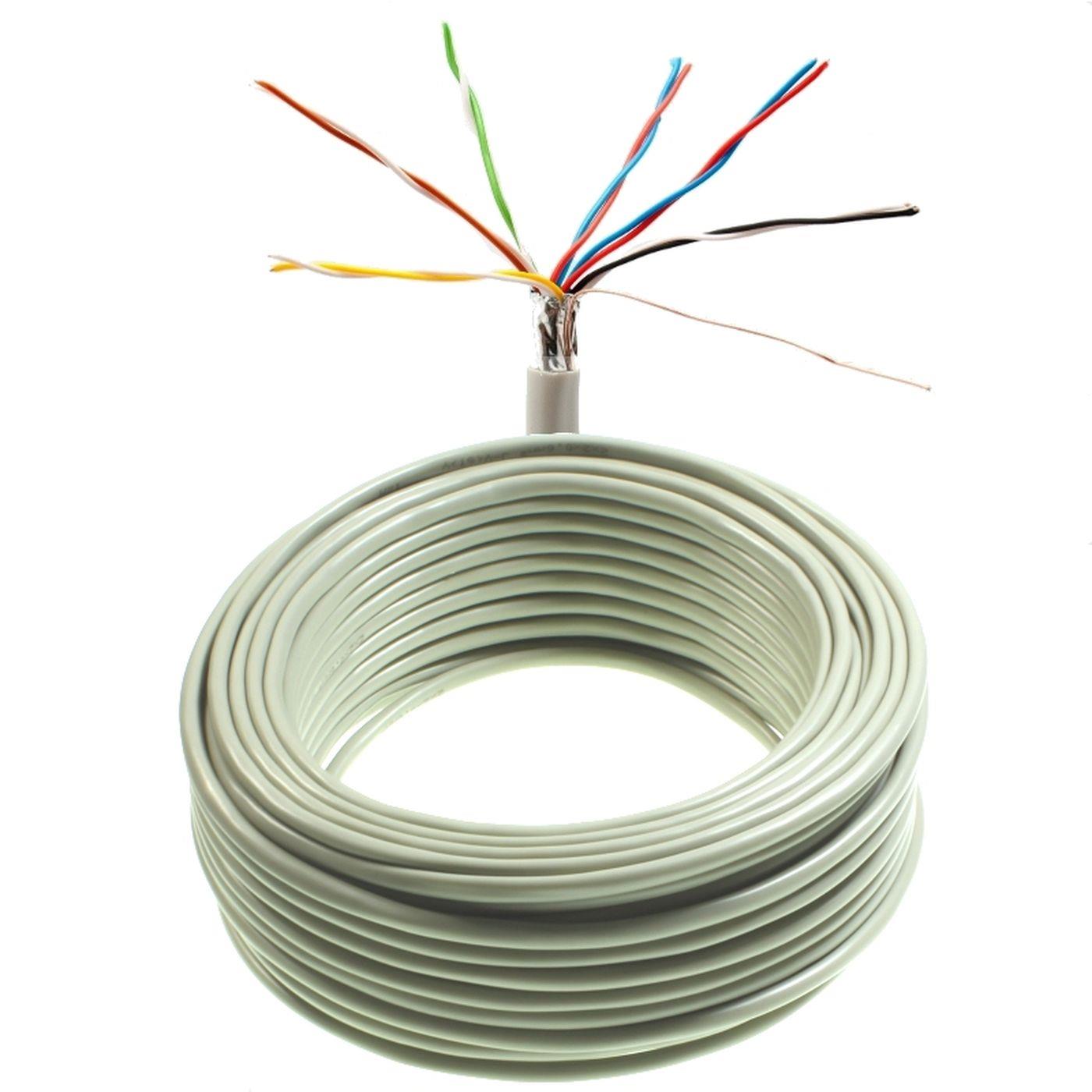 25m Telephone cable 6x2x0,6mm JYSTY 12 Wires ISDN Telecommunication cable Installation Cable J-Y(ST)Y