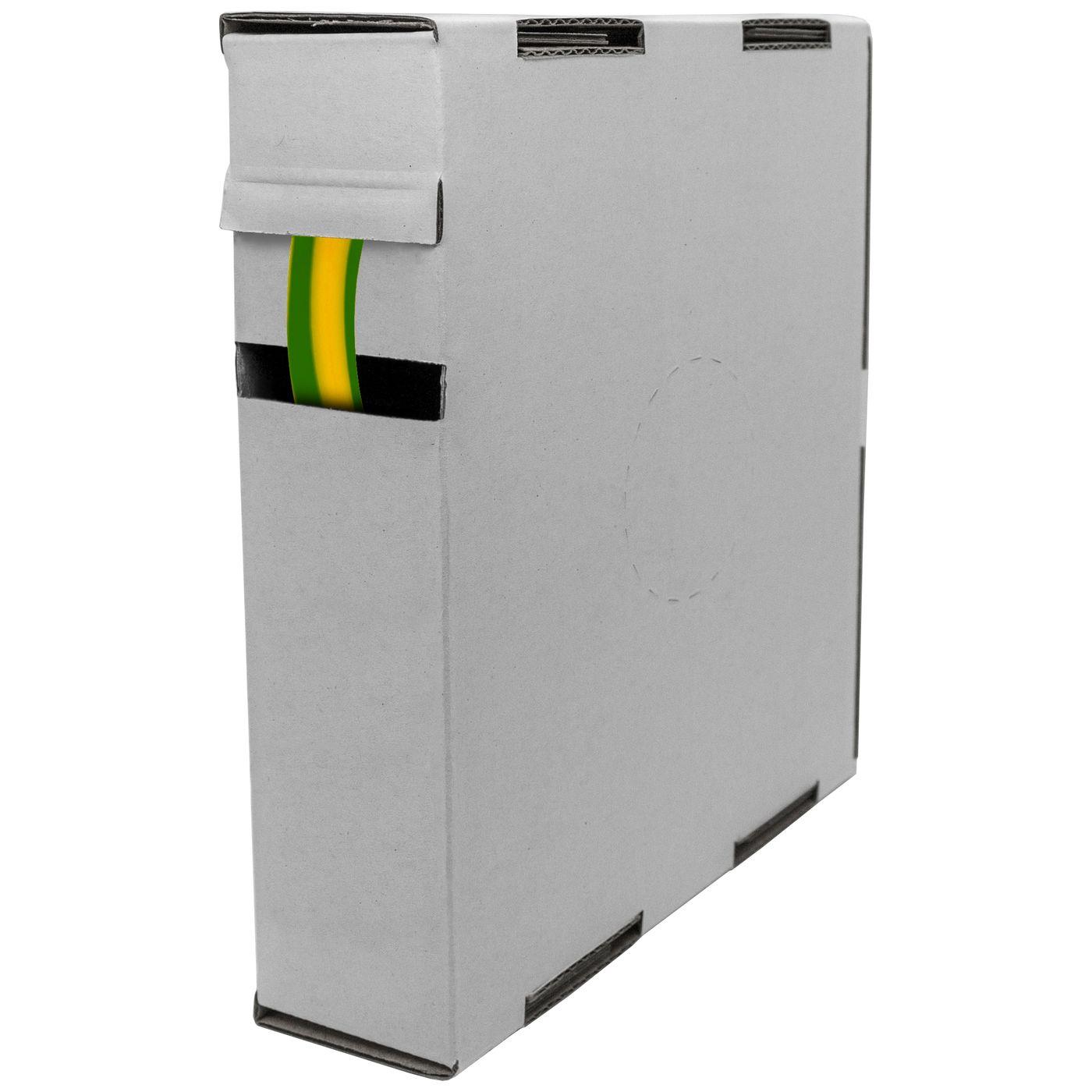 9,5m Schrumpfschlauch Box 2:1 4,8 -> 2,4mm Grün Gelb Flexibel