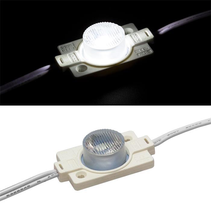 LED Modul Kette Kalt Weiß 7000K 12V 1,5W 125mA IP65 1x LED pro Modul 88,5x17,5mm