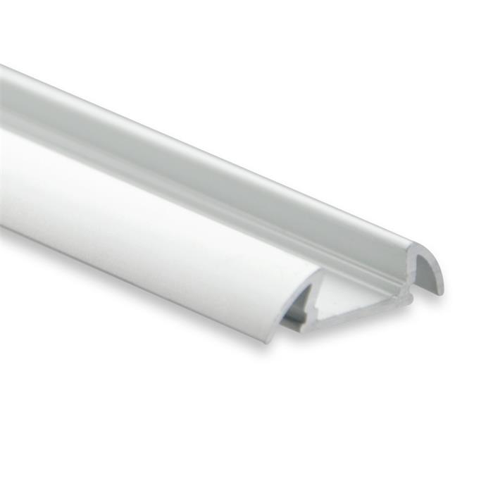 1m LED Profil PO17 25,9x6mm Aluminium Aufbauprofil für 11mm LED Streifen