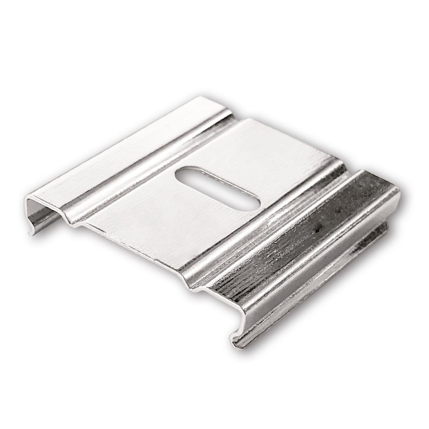 Retaining clip Z30 for luminaire profile TWIN LL2 Steel Silver