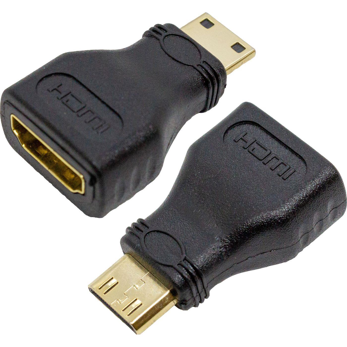 HDMI Adapter Socket to Mini HDMI Plug FULL HD gold plated Contacts for Projector