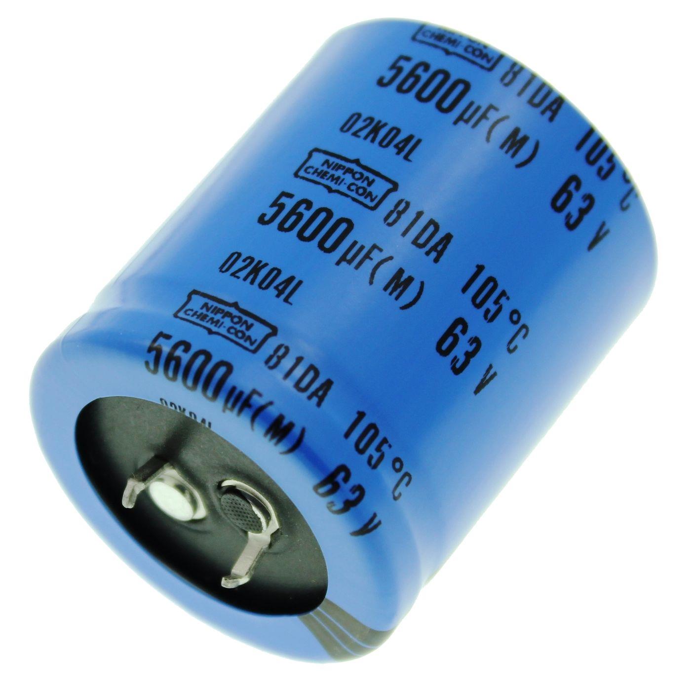 Snap-In Elko Kondensator Radial 5600µF 63V 105°C 81DA063560035X40 d35x40mm 5600uF