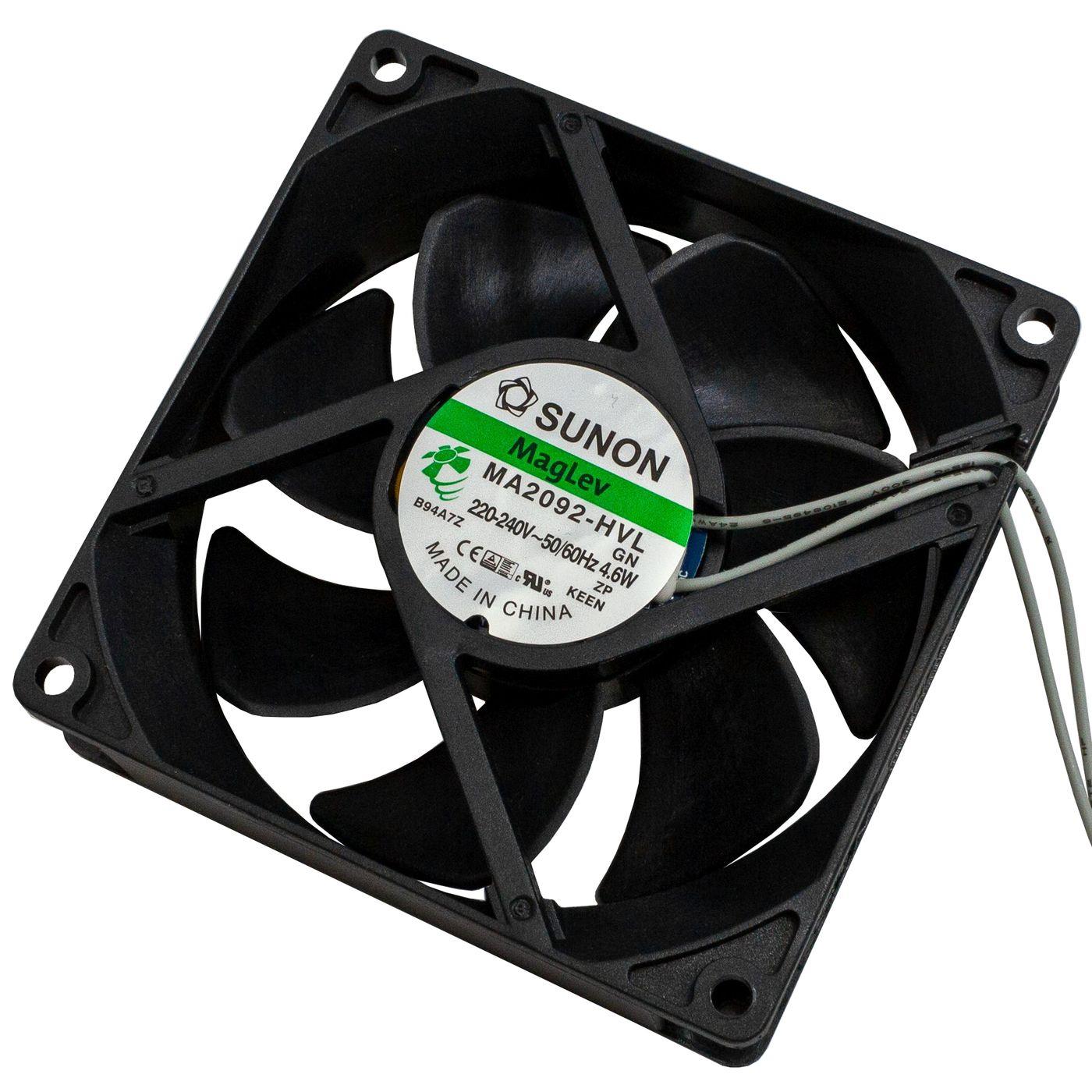 Lüfter 230V AC 4,6W 92x92x25mm 88,3m³/h 2900U/Min 88,3m³/h Sunon MA2092HVL