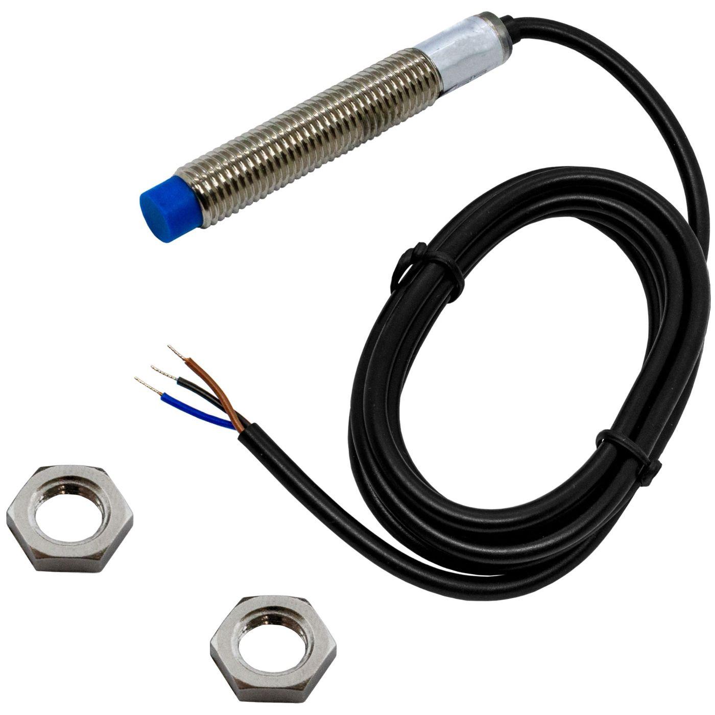 Proximity switch Inductive 8mm M8 NPN NO contact 6...36V DC IP67 Sensor Brass nickel-plated -30...+65°C