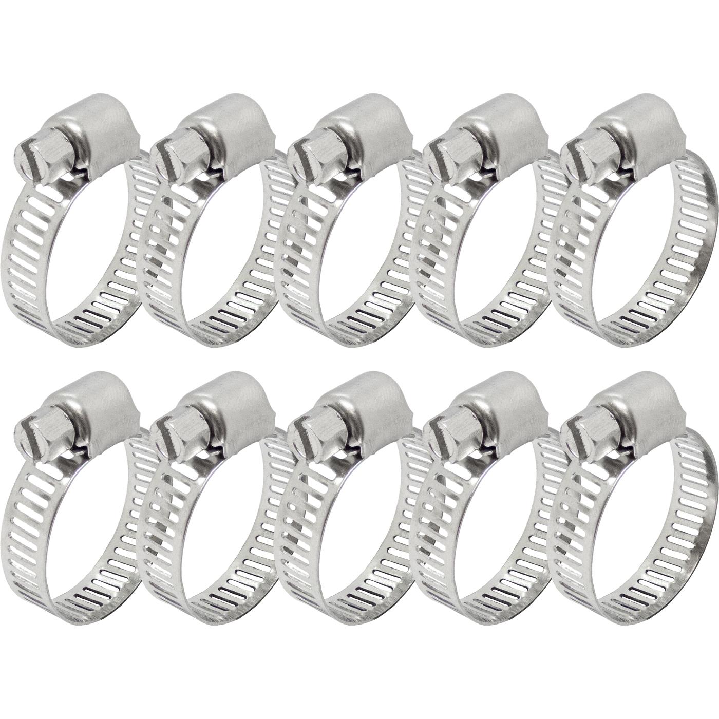 10x Schlauchschelle Edelstahl V4A 304 16-25mm Rohrschelle Halterungsschelle