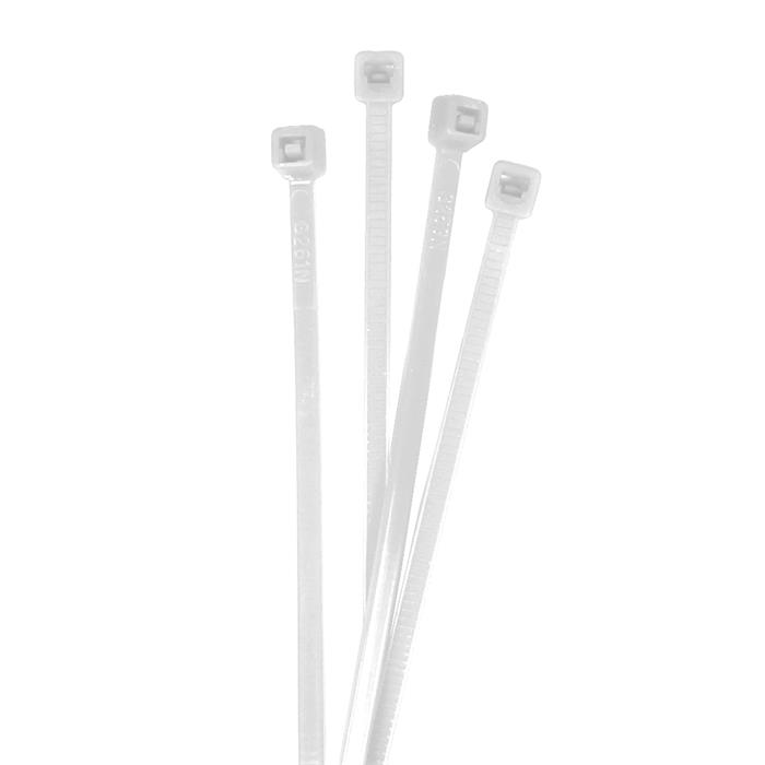 100x Cable tie 100 x 2,5mm White Natural 8,2kg PA6.6 Polyamide Industrial quality