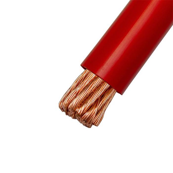 1m FLY Fahrzeugleitung Rot 50mm² rund Kabel Litze KFZ Stromkabel